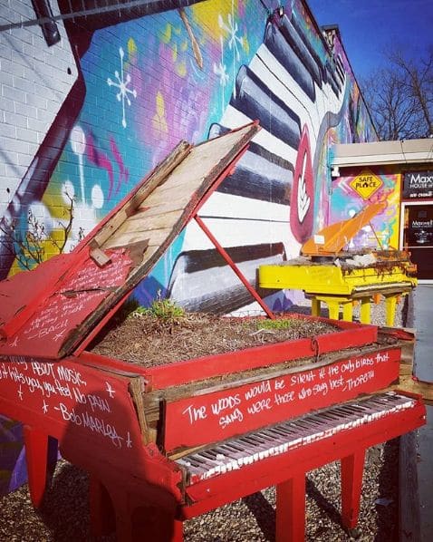 Public piano in Clark County, Indiana, United States