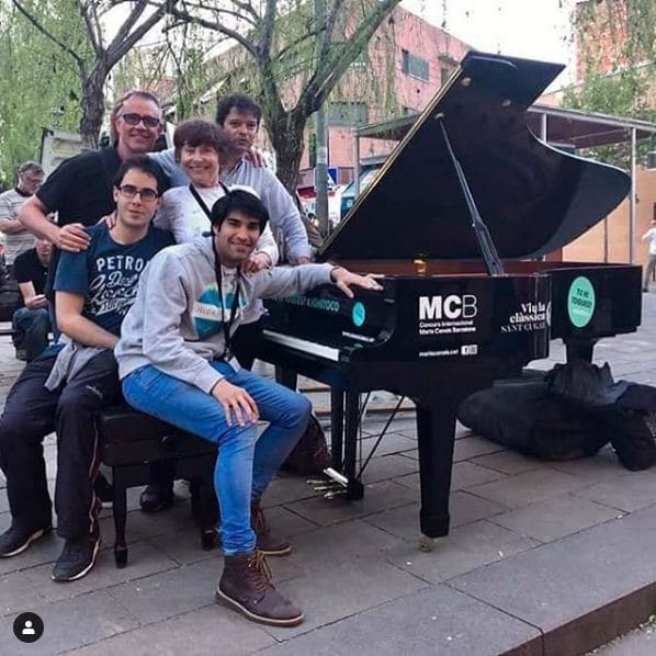 Public piano in Barcelona, Catalonia, Spain