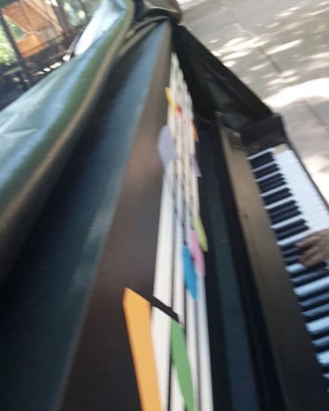 Public piano in Boulder, Colorado, United States