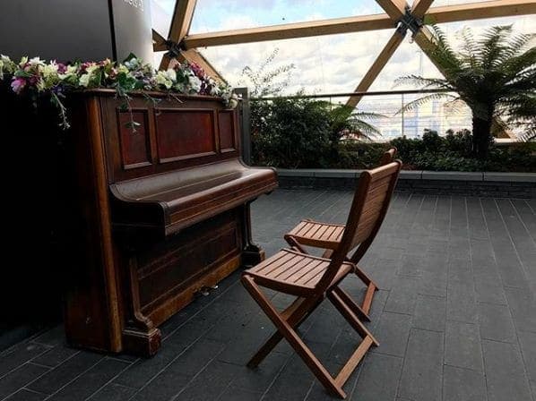 Photo of Canary Wharf Roof Garden at Crossrail Place Roof Garden, Great Wharf Bridge, Canary Wharf, Poplar, London Borough of Tower Hamlets, London, Greater London, England, E14…