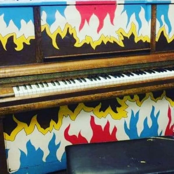 Public piano in London, England, United Kingdom