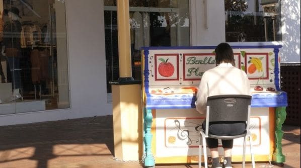 Public piano in Melbourne, Victoria, Australia