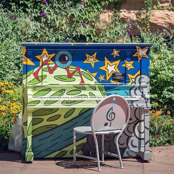 Public piano in Fort Collins, Colorado, United States