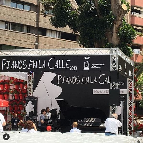 Public piano in Murcia, Region of Murcia, Spain