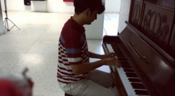 Public piano in São Paulo, São Paulo, Brazil