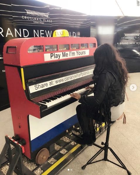 Public piano in London, England, United Kingdom
