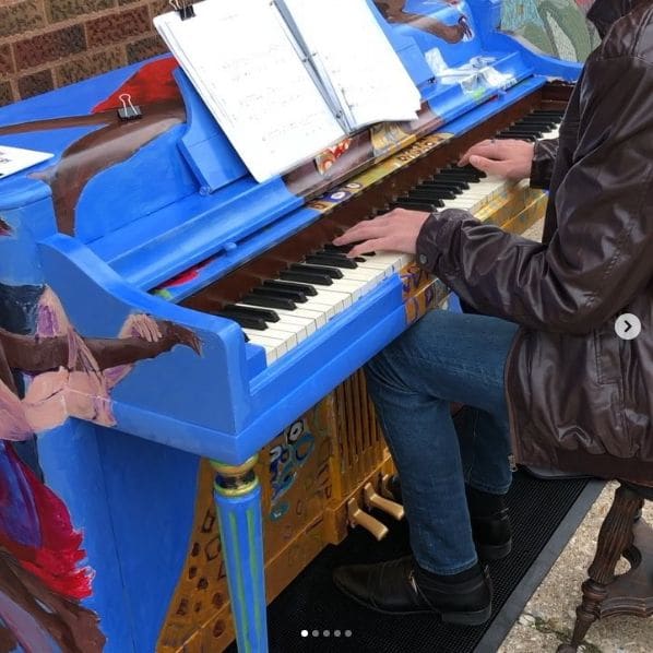 Public piano in Kenosha, Wisconsin, United States