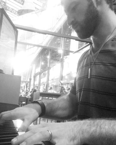 Public piano in Florence, Tuscany, Italy