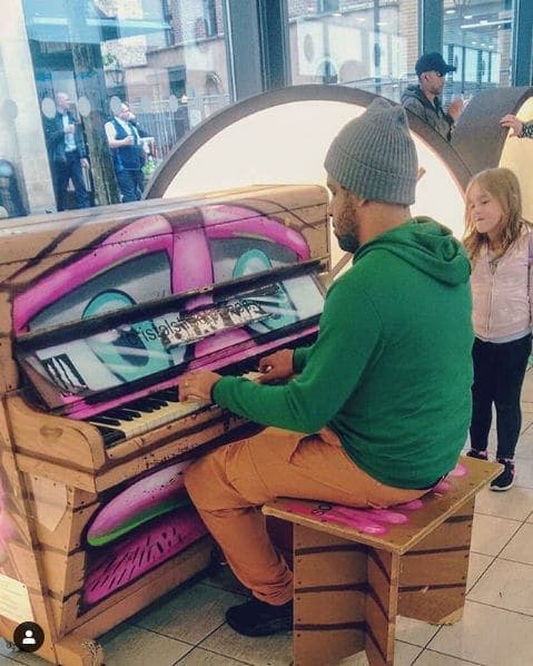 Photo of Bus & Coach Station Piano at Bristol Bus & Coach Station, Earl Street, Stokes Croft, Kingsdown, Bristol, City of Bristol, South West England, England, BS1, United Kingdom