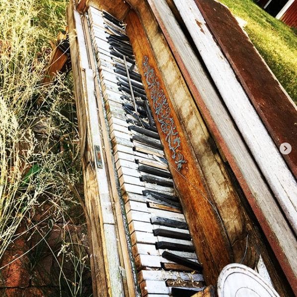 Public piano in Blekinge County, Sweden