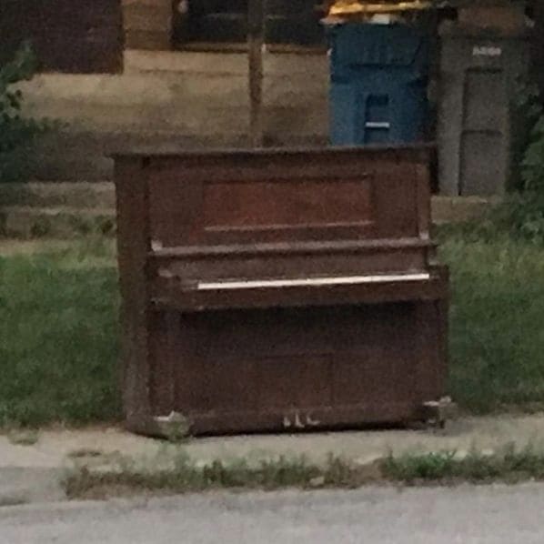 Public piano in Indianapolis, Indiana, United States