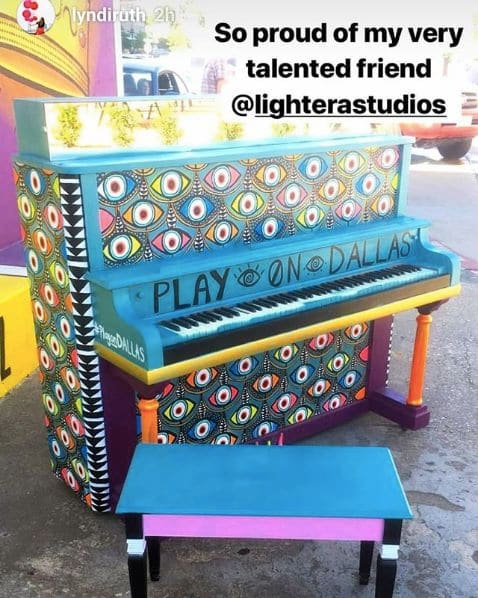 Public piano in Dallas, Texas, United States