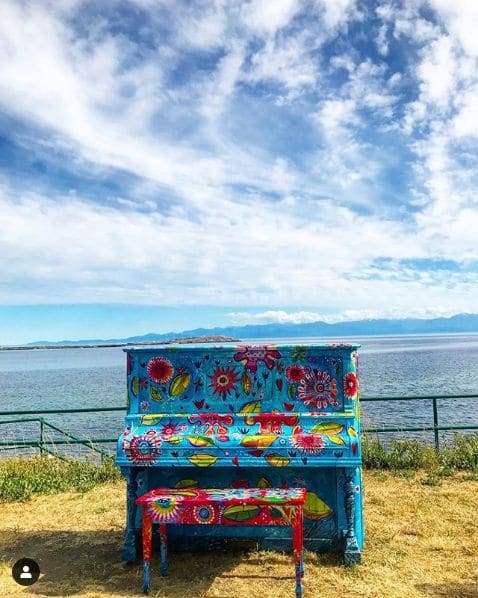 Public piano in Victoria, British Columbia, Canada