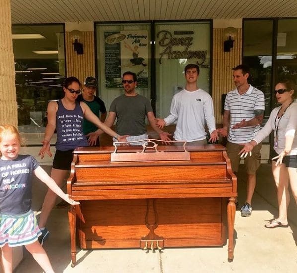 Public piano in Rice County, Minnesota, United States