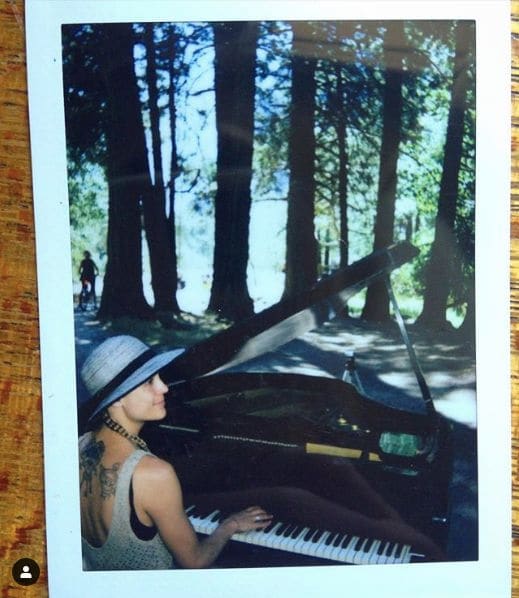 Public piano in Mariposa County, California, United States