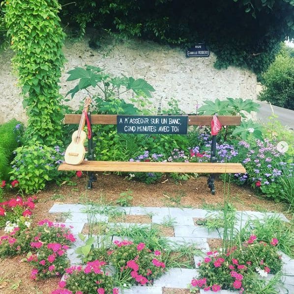 Public piano in Seine-et-Marne, Ile-de-France, France