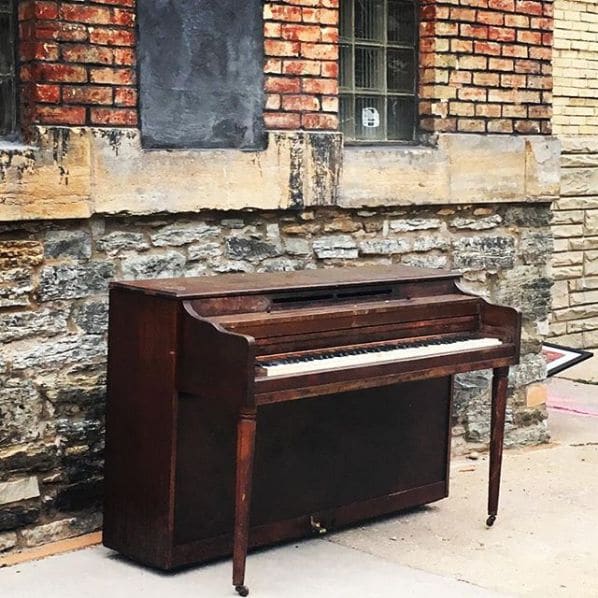 Public piano in Minneapolis, Minnesota, United States