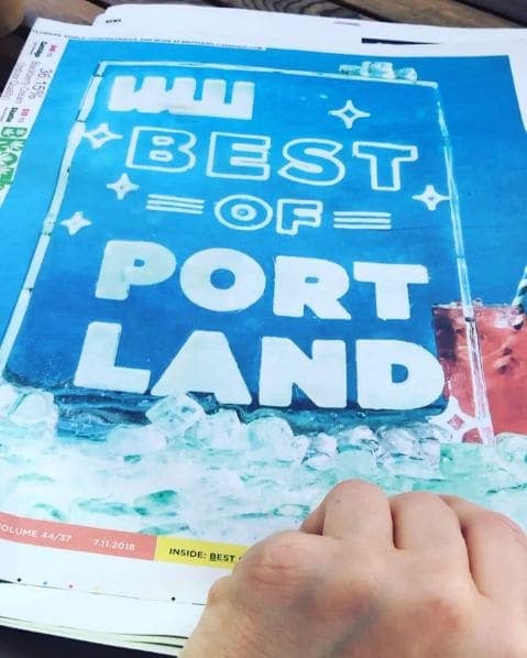Photo of Portland, Oregon at Animals in Pools, Southwest Yamhill Street, Downtown, Portland, Multnomah County, Oregon, 97204, United States
