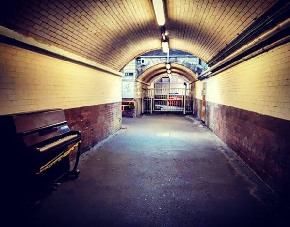 Public piano in London, England, United Kingdom