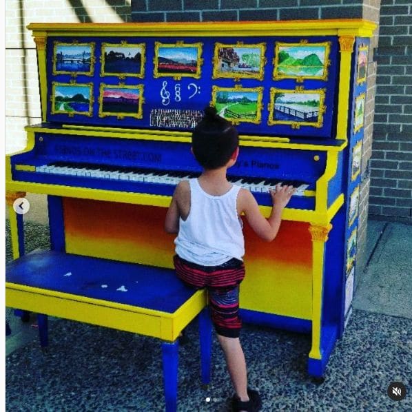 Public piano in Port Coquitlam, British Columbia, Canada