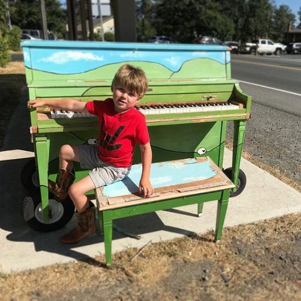 Public piano in Capital Regional District, British Columbia, Canada