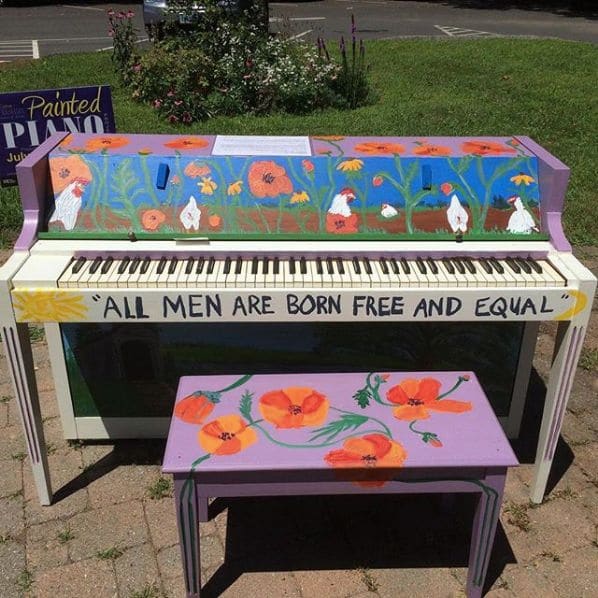 Public piano in Berkshire County, Massachusetts, United States