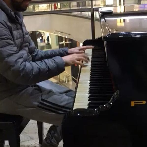 Public piano in Porto Alegre, Rio Grande do Sul, Brazil