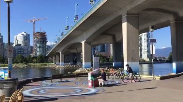 Photo of False Creek Seawall at Husain Rahim Plaza, Fairview, Vancouver, District of North Vancouver, Metro Vancouver Regional District, British Columbia, Canada