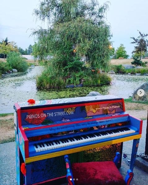 Public piano in Port Coquitlam, British Columbia, Canada