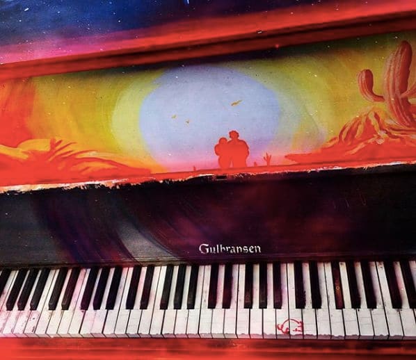 Public piano in Tucson, Arizona, United States