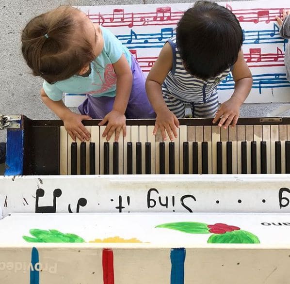 Public piano in London, England, United Kingdom
