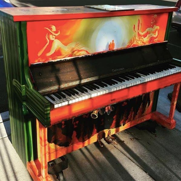 Public piano in Tucson, Arizona, United States