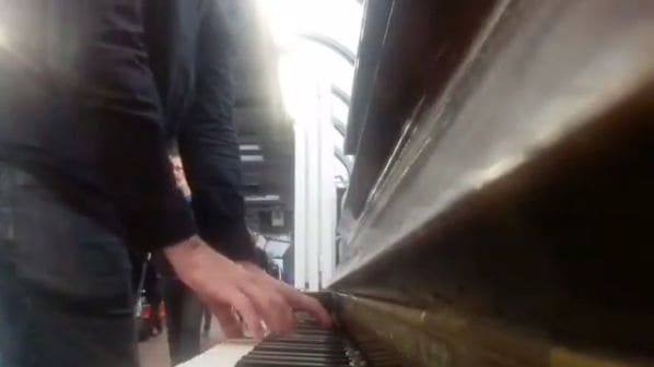 Public piano in London, England, United Kingdom