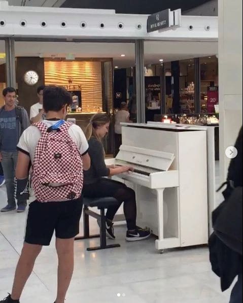 Public piano in Yaounde, Centre, Cameroon