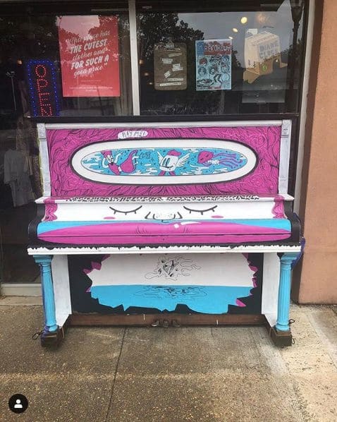 Public piano in Florence, Alabama, United States