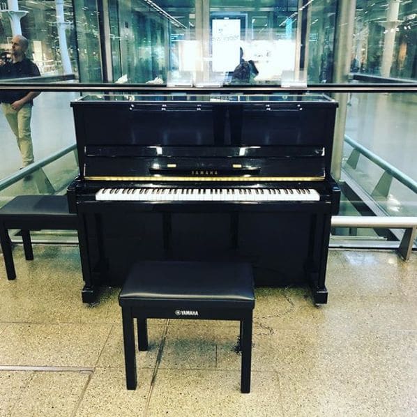 Public piano in London, England, United Kingdom