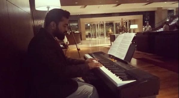 Public piano in Bengaluru, Karnataka, India