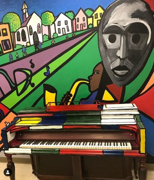 Photo of Pianos For Peace at Giant Peach, Peachtree Street, Brookwood, Atlanta, Fulton County, Georgia, 30363, United States