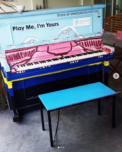 Public piano in Melbourne, Victoria, Australia