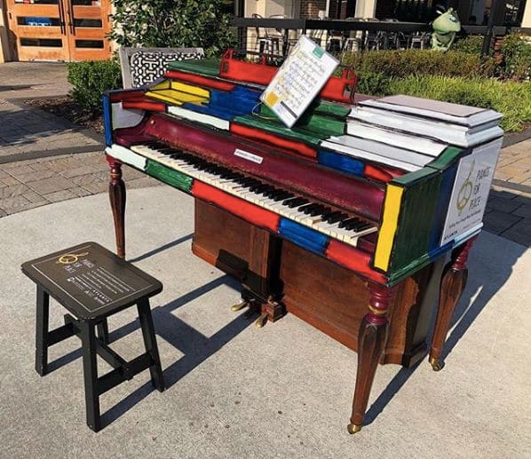 Public piano in Sandy Springs, Georgia, United States
