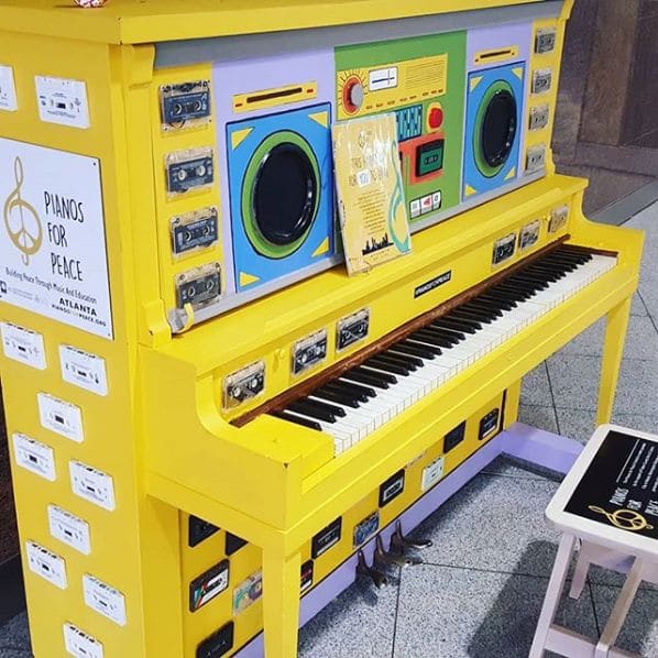 Public piano in Clayton County, Georgia, United States