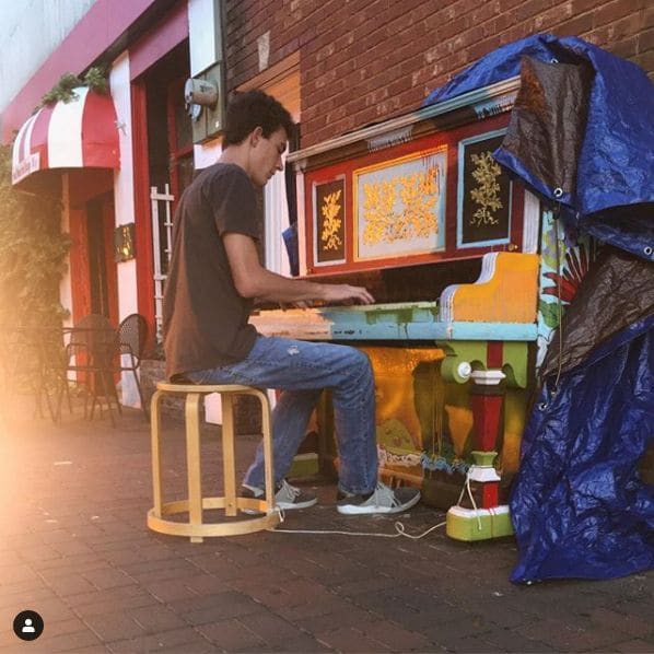 Public piano in Florence, Alabama, United States
