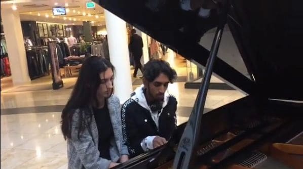Public piano in London, England, United Kingdom