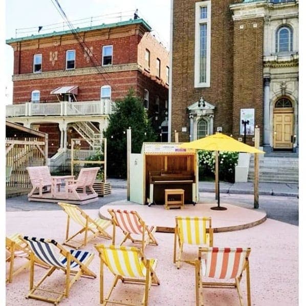 Photo of Le Carré NDV at Paroisse Notre-Dame-des-Victoires, Rue Boileau, Longue-Pointe, Mercier–Hochelaga-Maisonneuve, Montreal, Urban agglomeration of Montreal, Montreal (06),…