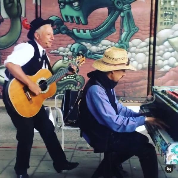 Public piano in Munich, Bavaria, Germany