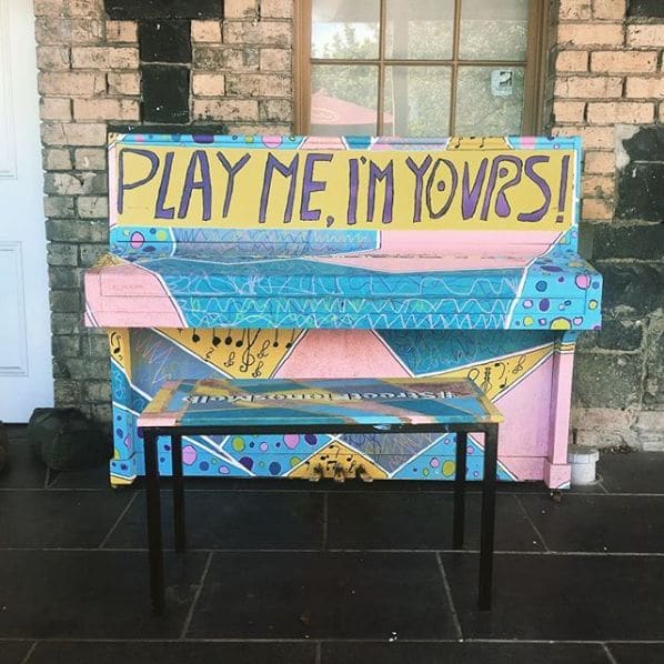 Public piano in Melbourne, Victoria, Australia