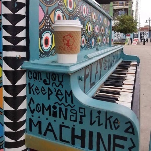 Public piano in Dallas, Texas, United States