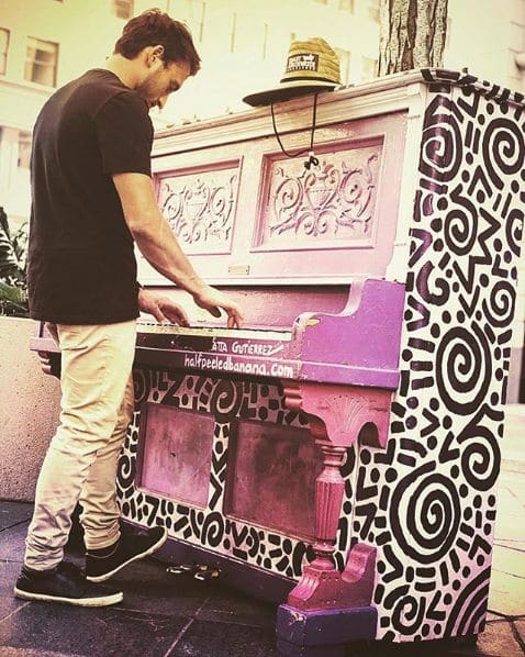 Public piano in Denver, Colorado, United States