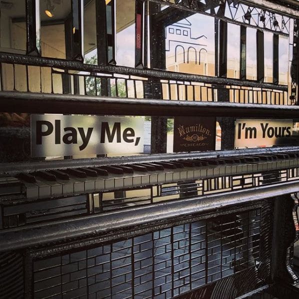 Public piano in Norfolk, Virginia, United States