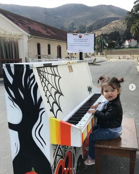 Public piano in Marin County, California, United States